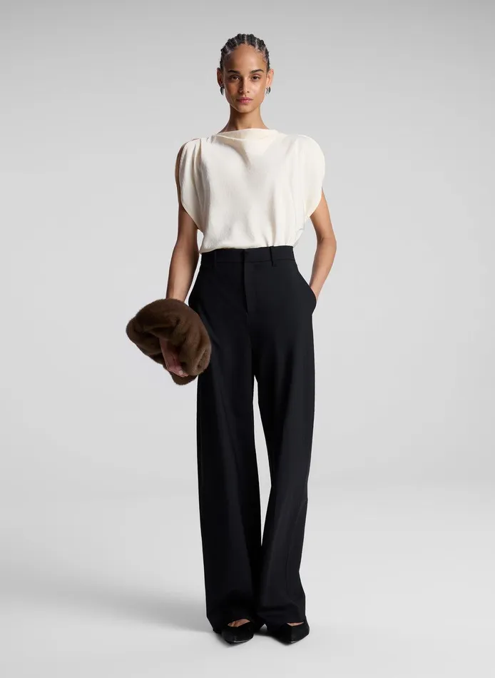 Women Nadia Satin Top Villa ALC Tops