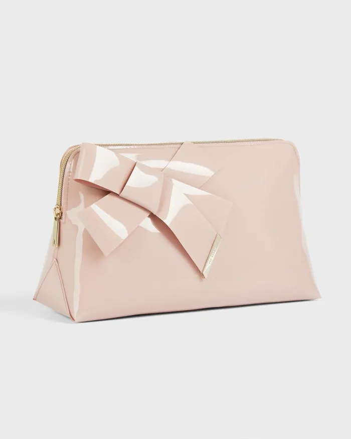 Women NICCO 8211 Knot Bow Washbag Pale Pink Ted Baker Wash and Makeup Bags Women NICCO 8211 Knot Bow Washbag Pale Pink Ted Baker Wash and Makeup Bags