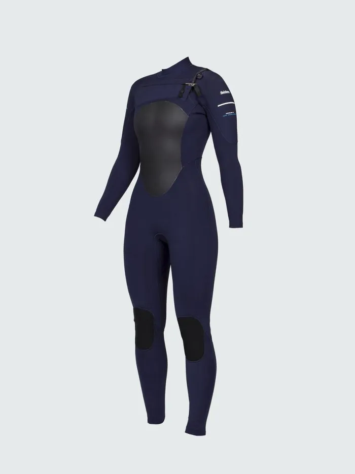 Women Nieuwland 3525mm Yulex Chest Zip Wetsuit Ink Finisterre Wetsuits