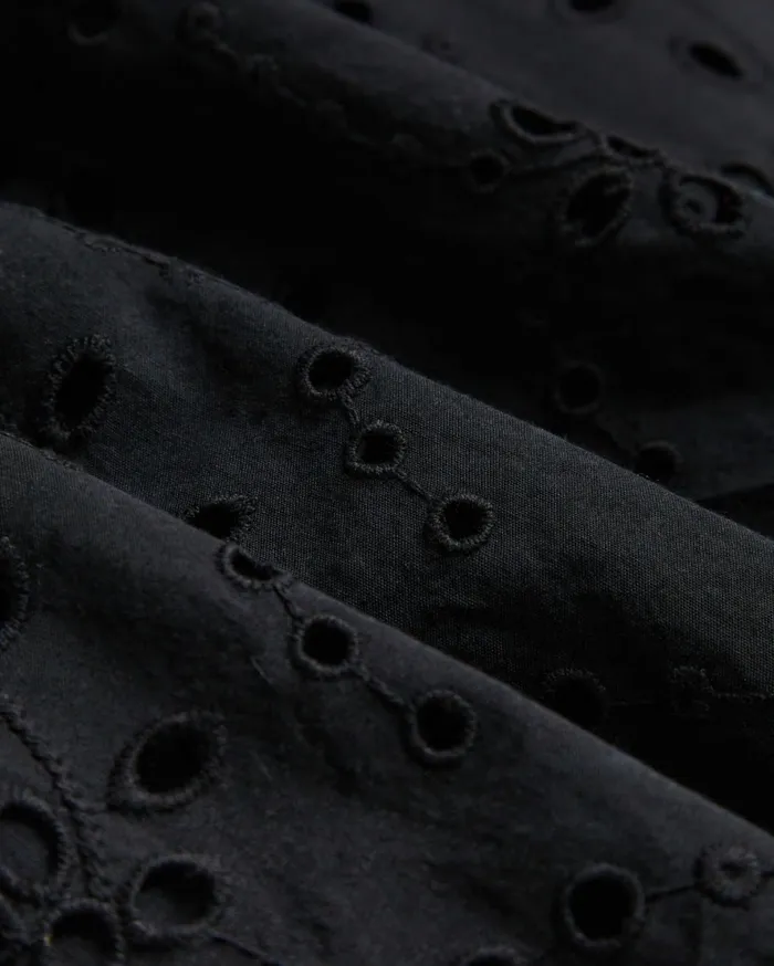 Women NIKAIA 8211 Oversized Broderie Cotton Midi Dress Black Ted Baker Dresses Women NIKAIA 8211 Oversized Broderie Cotton Midi Dress Black Ted Baker Dresses