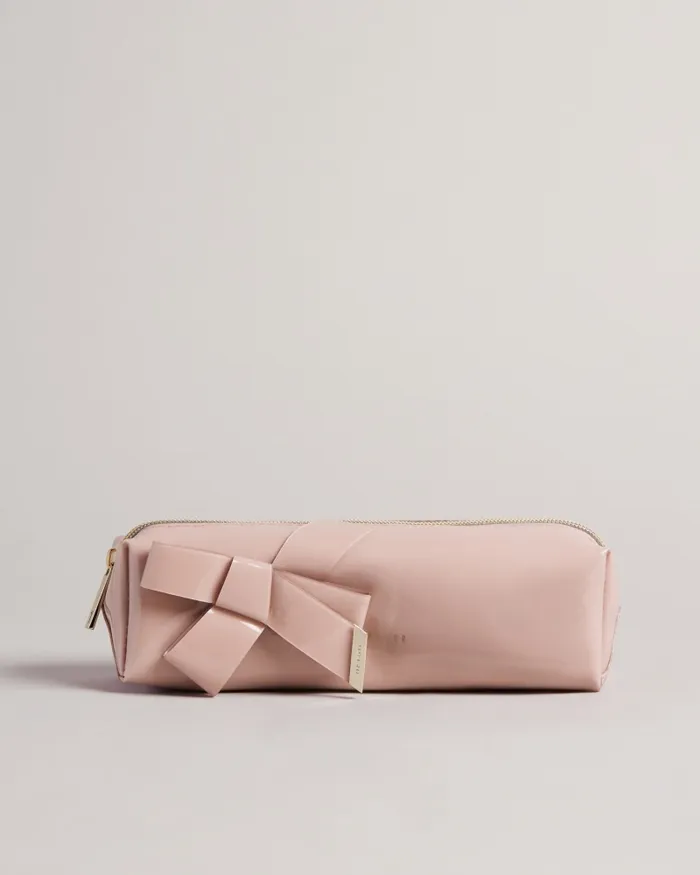 Women NIKARA 8211 Knot Bow Brush Case Pale Pink Ted Baker Wash and Makeup Bags Women NIKARA 8211 Knot Bow Brush Case Pale Pink Ted Baker Wash and Makeup Bags