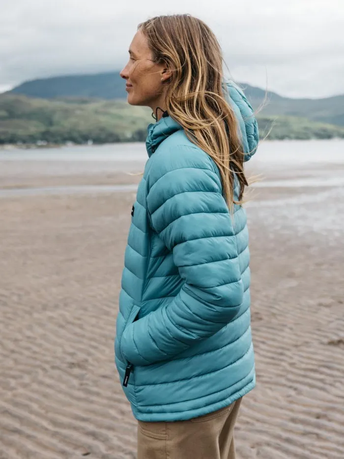 Women Nimbus Hooded Jacket Ocean Storm Finisterre Jackets Coats and Gilets