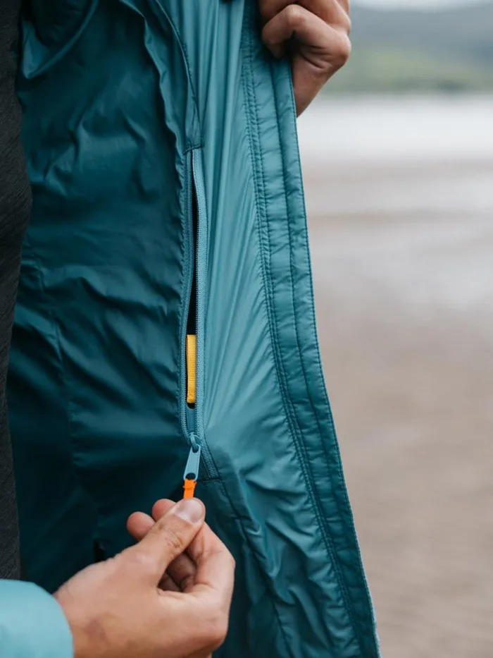 Women Nimbus Hooded Jacket Ocean Storm Finisterre Jackets Coats and Gilets