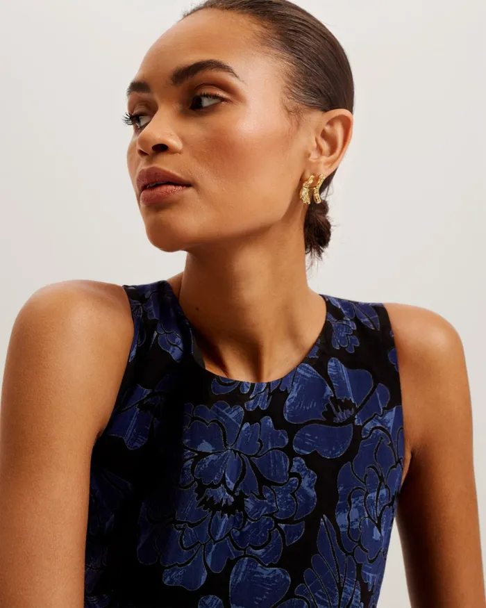 Women OCCHITO 8211 Cut Out ALine Midi Dress Navy Ted Baker Dresses Women OCCHITO 8211 Cut Out ALine Midi Dress Navy Ted Baker Dresses
