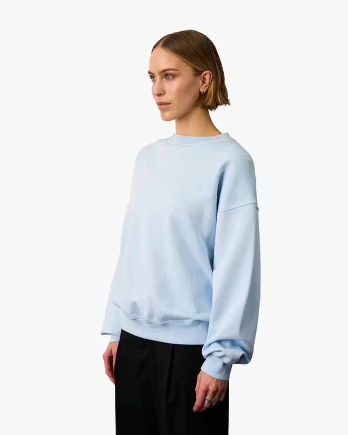 Women Organic Oversized Crew 8211 Spring Green Crewneck Sweatshirts Colorfulstandard