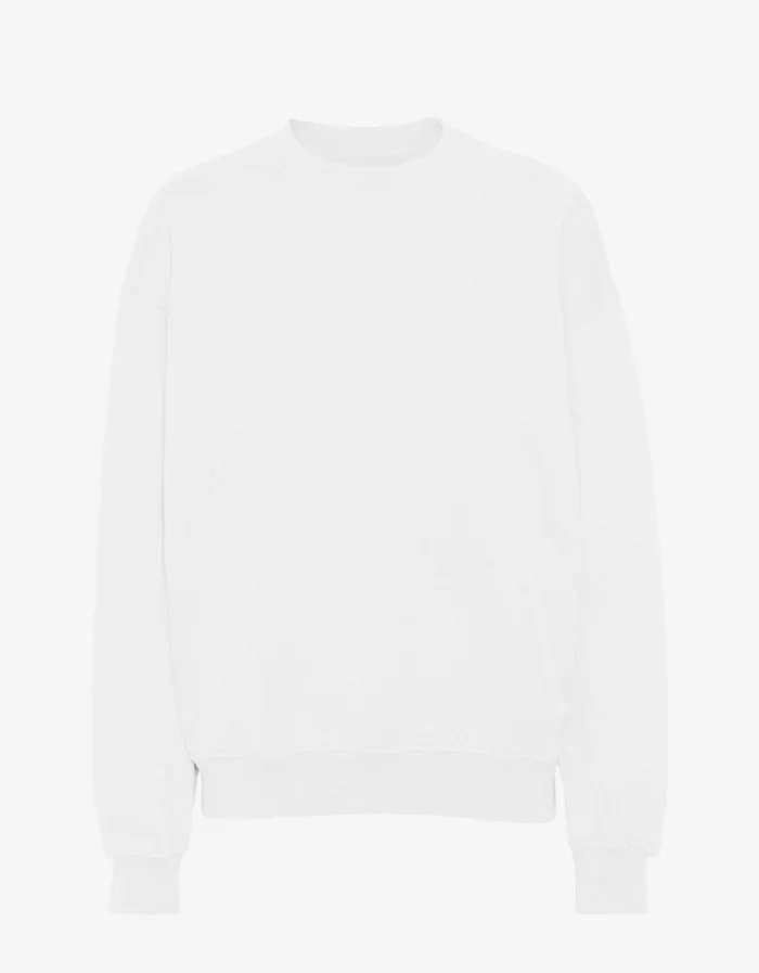 Women Organic Oversized Crew Optical White Colorful Standard Crewneck Sweatshirts