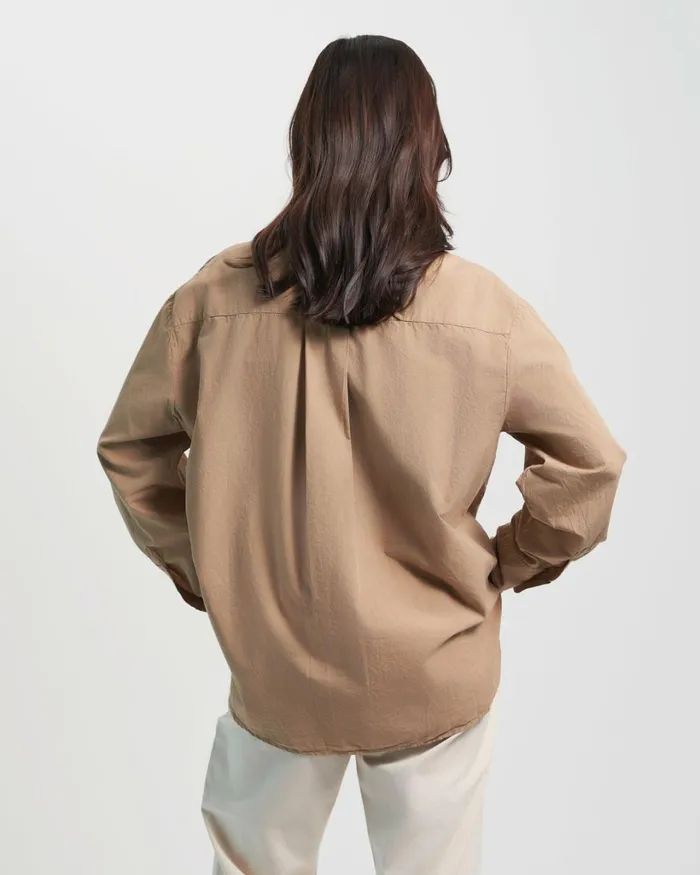 Women Organic Oversized Shirt Optical White Colorful Standard Shirts