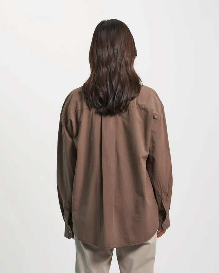 Women Organic Oversized Shirt Soft Lavender Colorful Standard Shirts