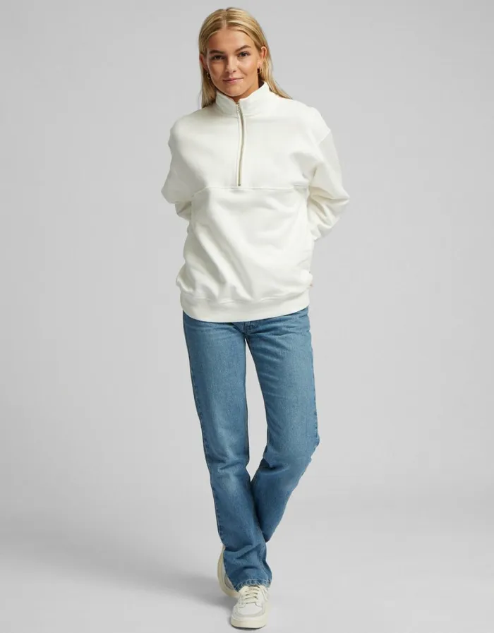 Women Organic Quarter Zip Burned Yellow Colorful Standard Quarter Zips