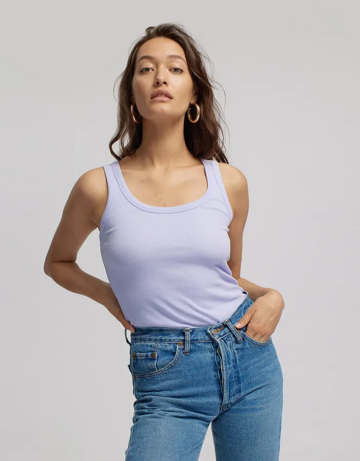Women Organic Rib Tank Top 8211 Cedar Brown Women Tank Tops Colorfulstandard