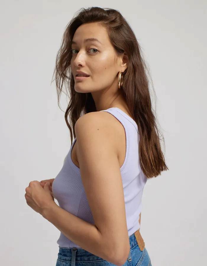 Women Organic Rib Tank Top 8211 Cedar Brown Women Tank Tops Colorfulstandard