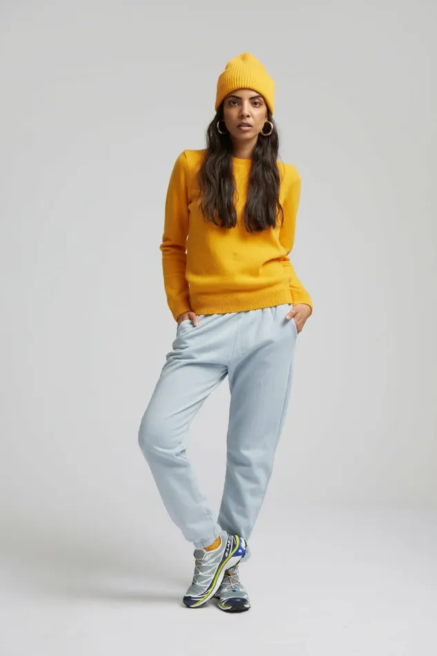 Women Organic Sweatpants Cedar Brown Colorful Standard Sweatpants