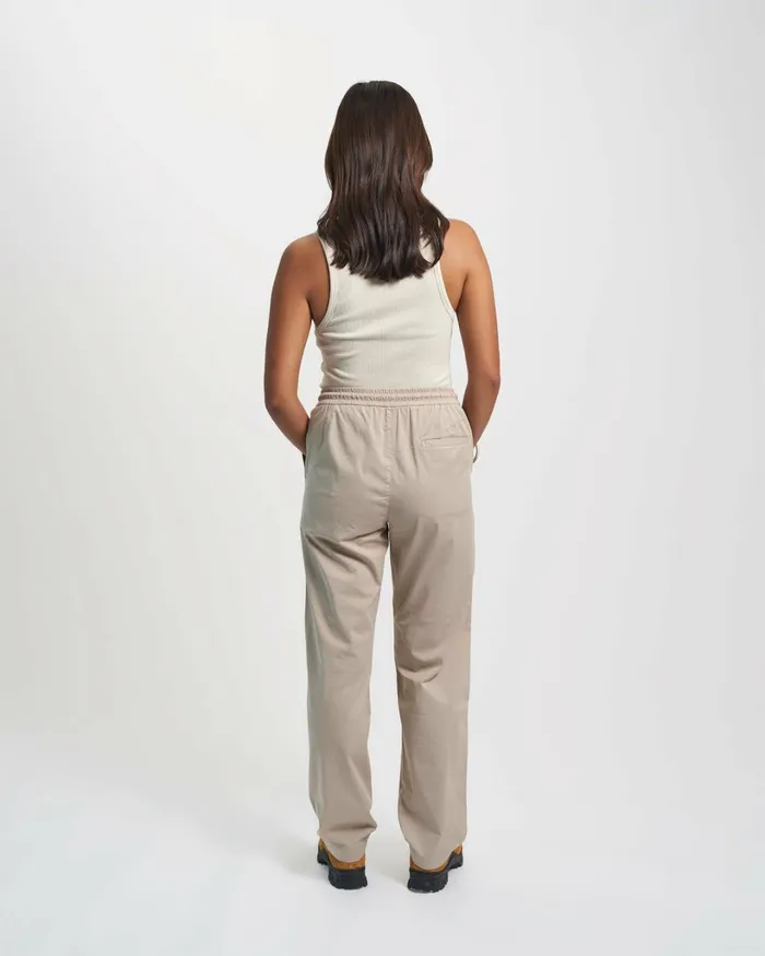 Women Organic Twill Pants Storm Grey Colorful Standard Pants