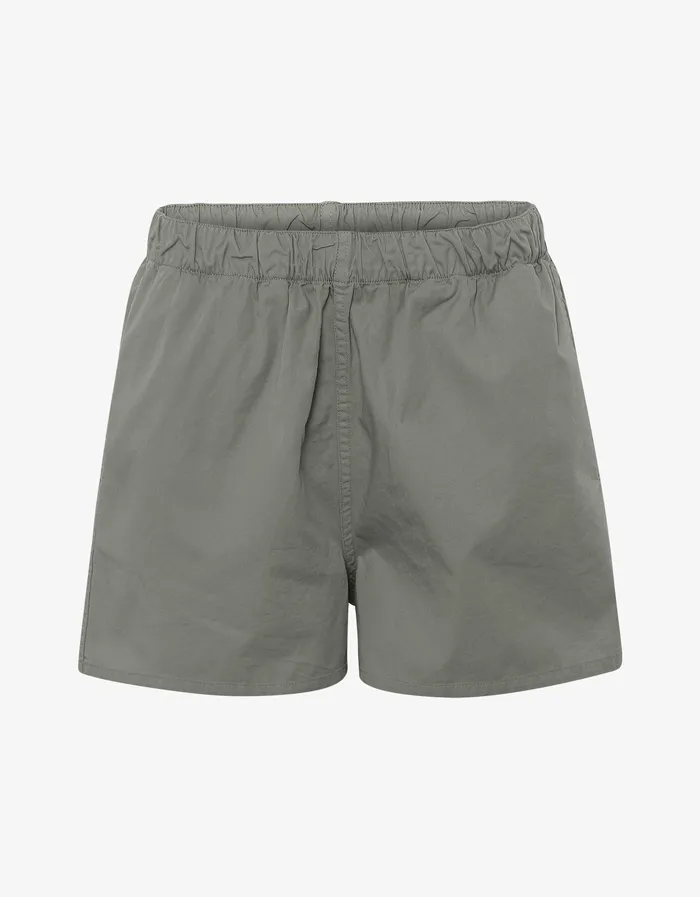Women Organic Twill Shorts 8211 Dusty Olive Women Shorts Colorfulstandard
