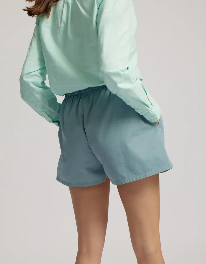 Women Organic Twill Shorts 8211 Dusty Olive Women Shorts Colorfulstandard