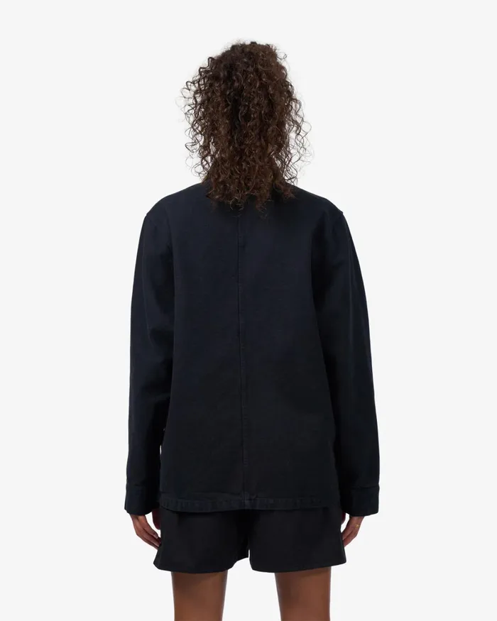Women Organic Workwear Jacket Deep Black Colorful Standard Workwear Jackets