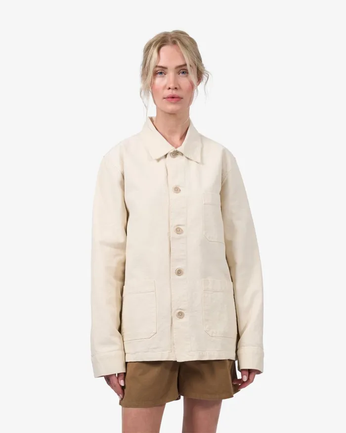 Women Organic Workwear Jacket Ivory White Colorful Standard Workwear Jackets