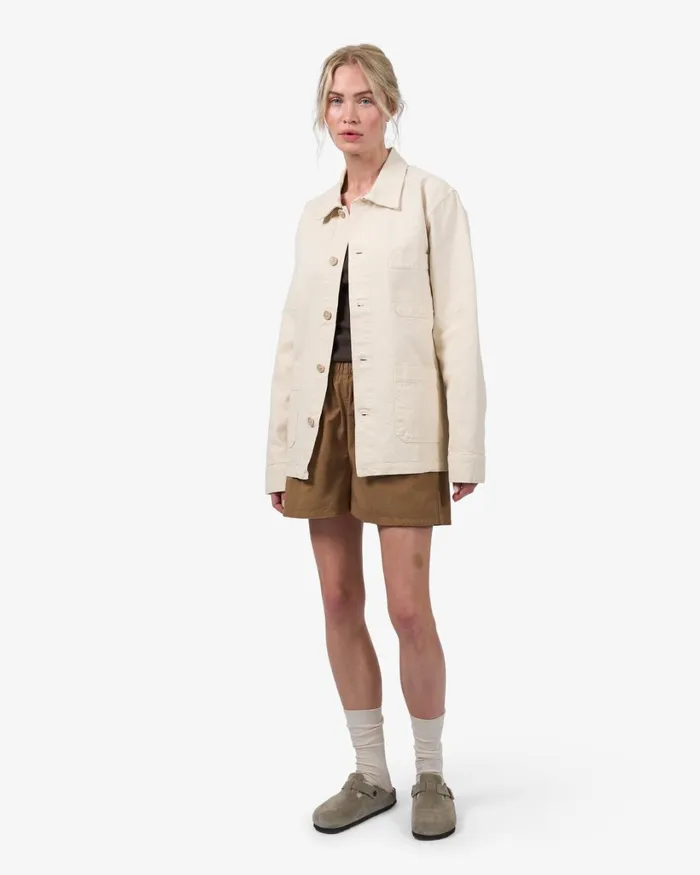 Women Organic Workwear Jacket Ivory White Colorful Standard Workwear Jackets