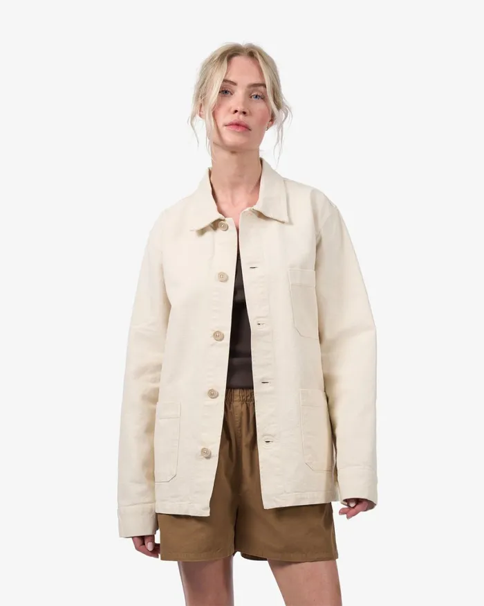Women Organic Workwear Jacket Ivory White Colorful Standard Workwear Jackets