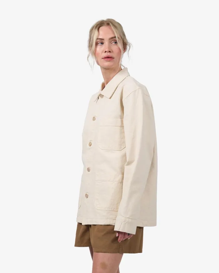 Women Organic Workwear Jacket Ivory White Colorful Standard Workwear Jackets