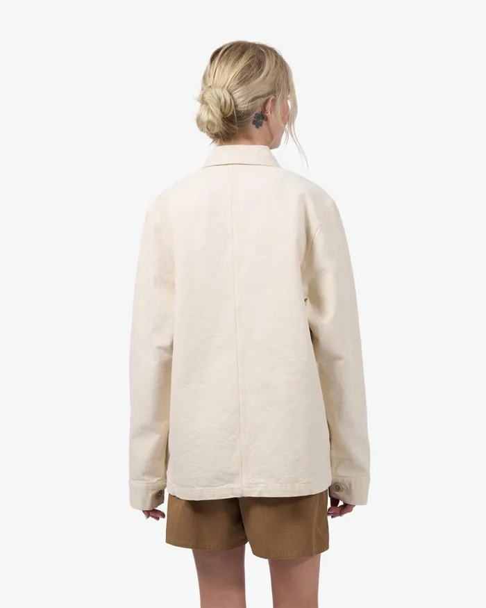 Women Organic Workwear Jacket Ivory White Colorful Standard Workwear Jackets