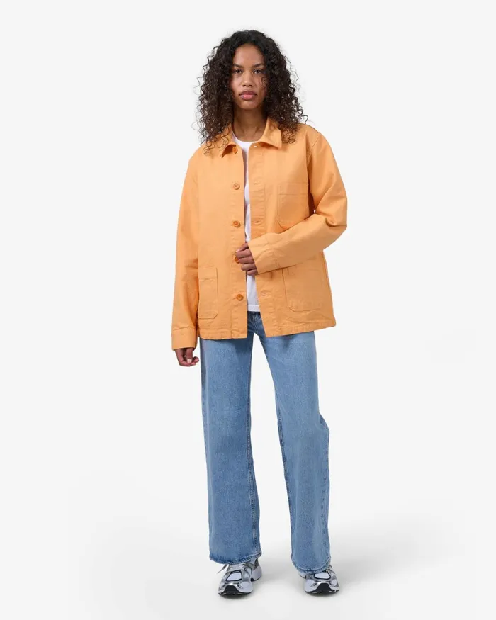 Women Organic Workwear Jacket Navy Blue Colorful Standard Workwear Jackets