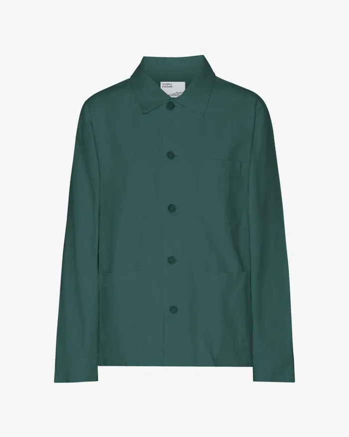 Women Organic Workwear Jacket Ocean Green Colorful Standard Workwear Jackets