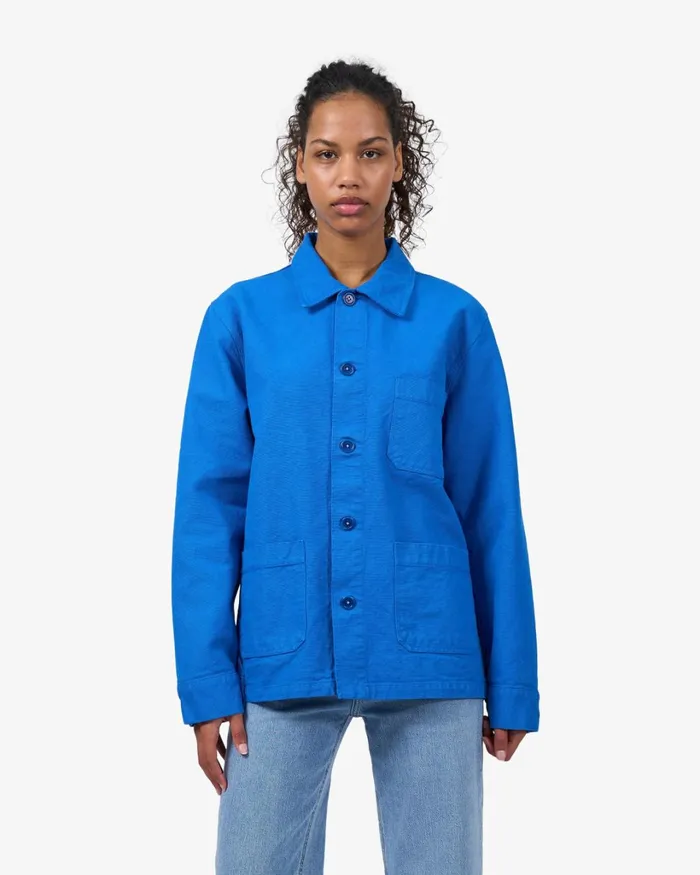 Women Organic Workwear Jacket Ocean Green Colorful Standard Workwear Jackets