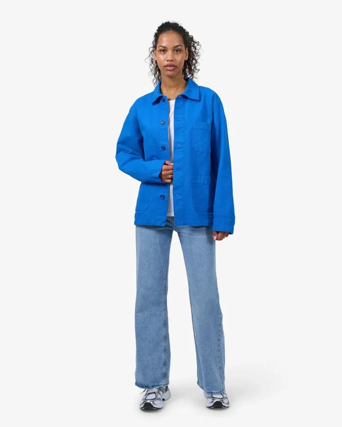 Women Organic Workwear Jacket Ocean Green Colorful Standard Workwear Jackets