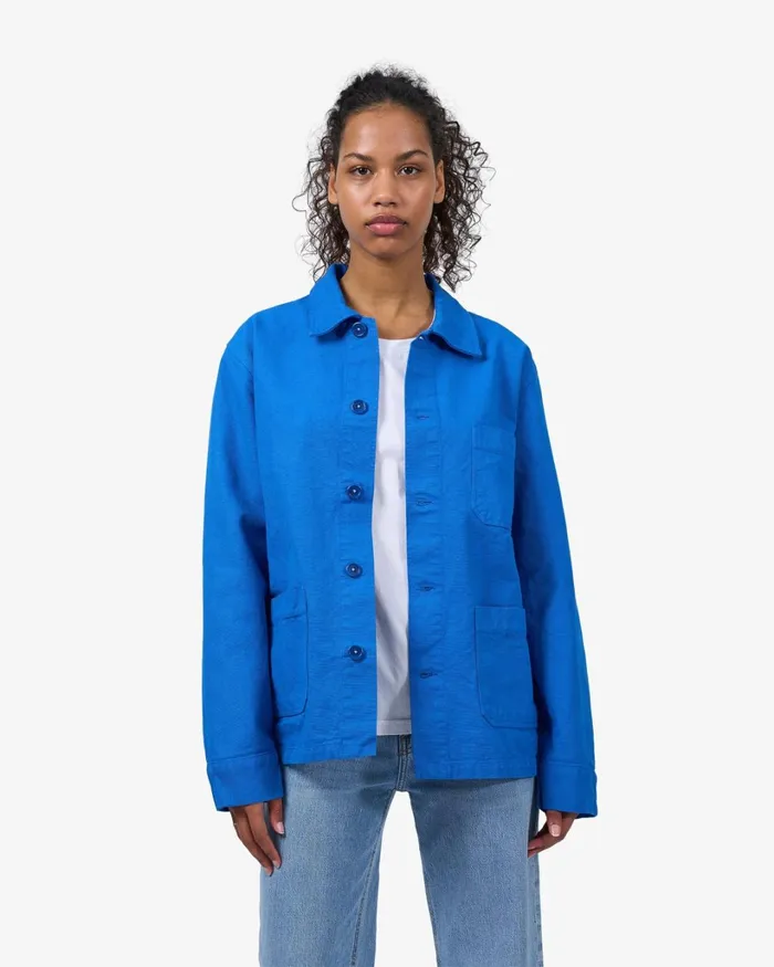Women Organic Workwear Jacket Ocean Green Colorful Standard Workwear Jackets