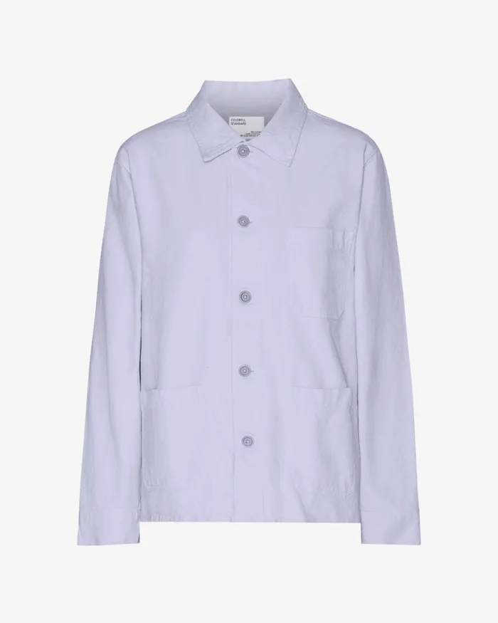 Women Organic Workwear Jacket Soft Lavender Colorful Standard Workwear Jackets