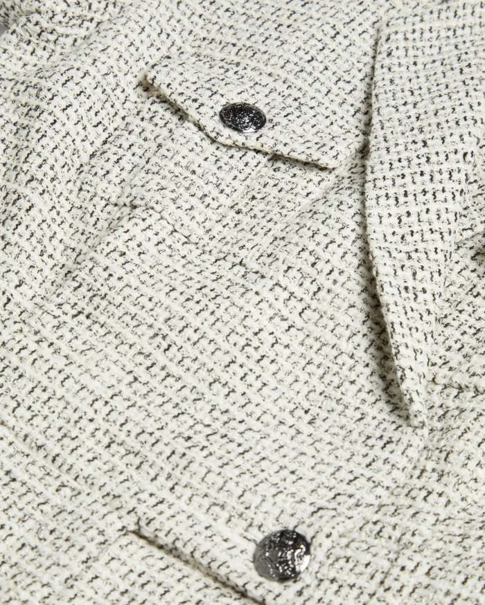 Women OSAMUD 8211 Tailored Boucle Wrap Playsuit Ivory Ted Baker Jumpsuits and Playsuits