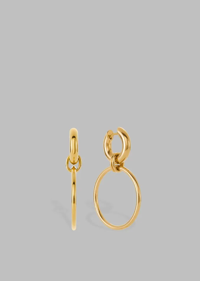 Women Otiumberg Laguna Hoops 8211 Gold The Frankie Shop