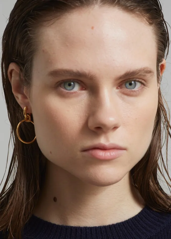 Women Otiumberg Laguna Hoops 8211 Gold The Frankie Shop