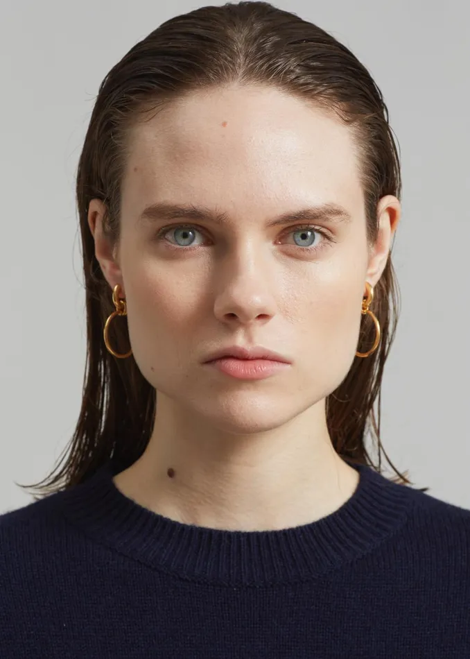 Women Otiumberg Laguna Hoops 8211 Gold The Frankie Shop