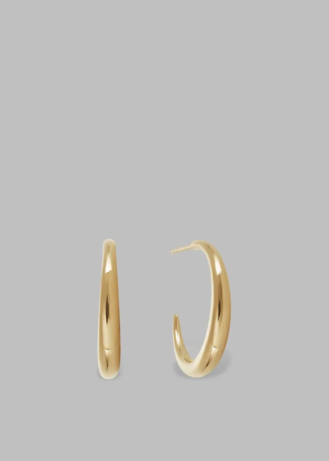 Women Otiumberg Large Graduated Hoops 8211 Gold The Frankie Shop