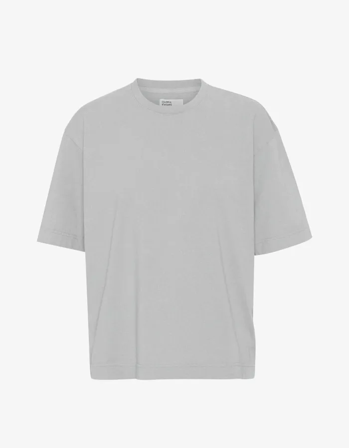 Women Oversized Organic TShirt Limestone Grey Colorful Standard TShirts