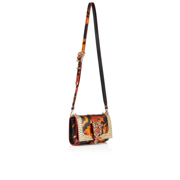Women Paloma Clutch 8211 Specchio Leather On Fire And Spikes 8211 Multicolor Christian Louboutin Clutches and Evening Bags