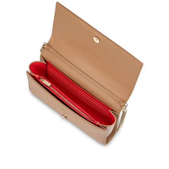 Women Paloma Clutch 8211 Veau Velours Calf Leather And Spikes Loubinthesky 8211 Lionne Christian Louboutin Crossbody Bags