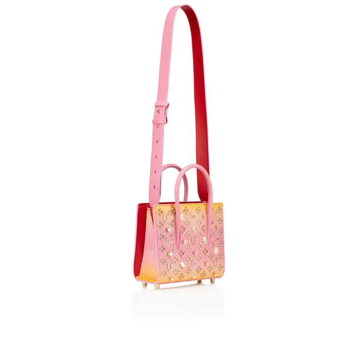 Women Paloma Mini Top Handle Bag 8211 Gradient Calf Leather And Spikes Loubinthesky 8211 Degraftersun Christian Louboutin Shoulder Bags