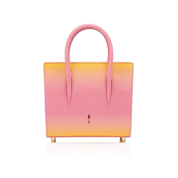 Women Paloma Mini Top Handle Bag 8211 Gradient Calf Leather And Spikes Loubinthesky 8211 Degraftersun Christian Louboutin Shoulder Bags