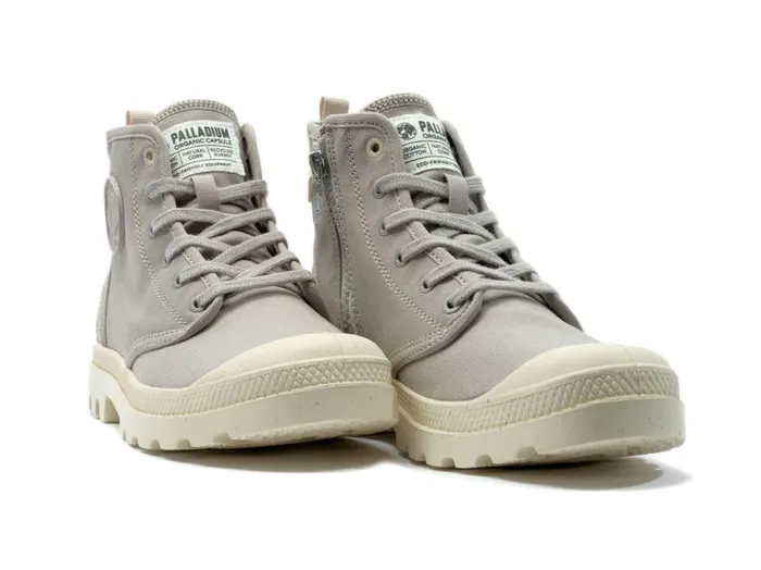 Women PAMPA HI ZIP ORGANIC Grey Berry PALLADIUM Boots