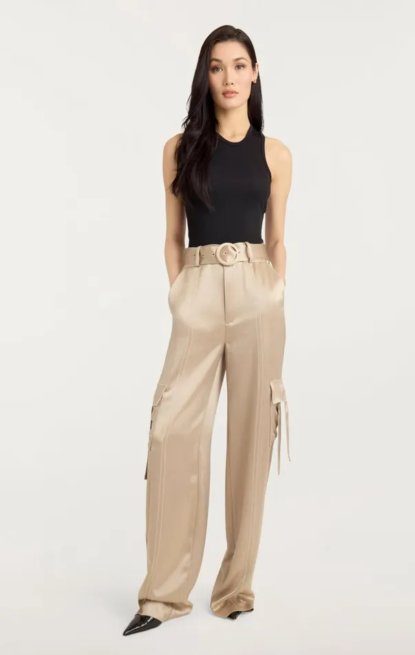 Women Pants Cinq Sept Jenson Pant Khakiivory