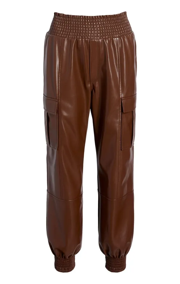 Women Pants Cinq Sept Lite Vegan Leather Jenning Pants Espresso