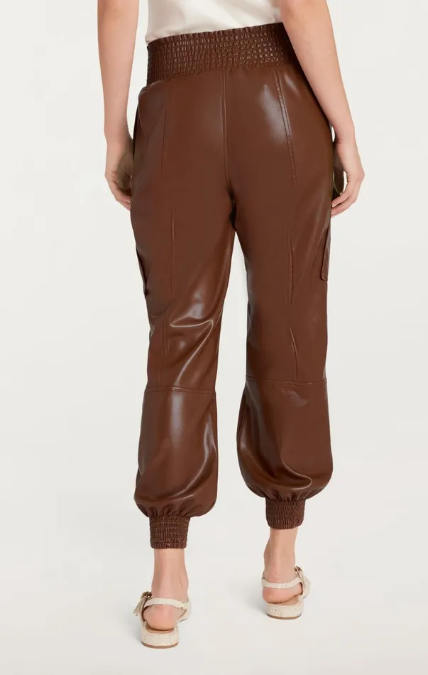 Women Pants Cinq Sept Lite Vegan Leather Jenning Pants Espresso