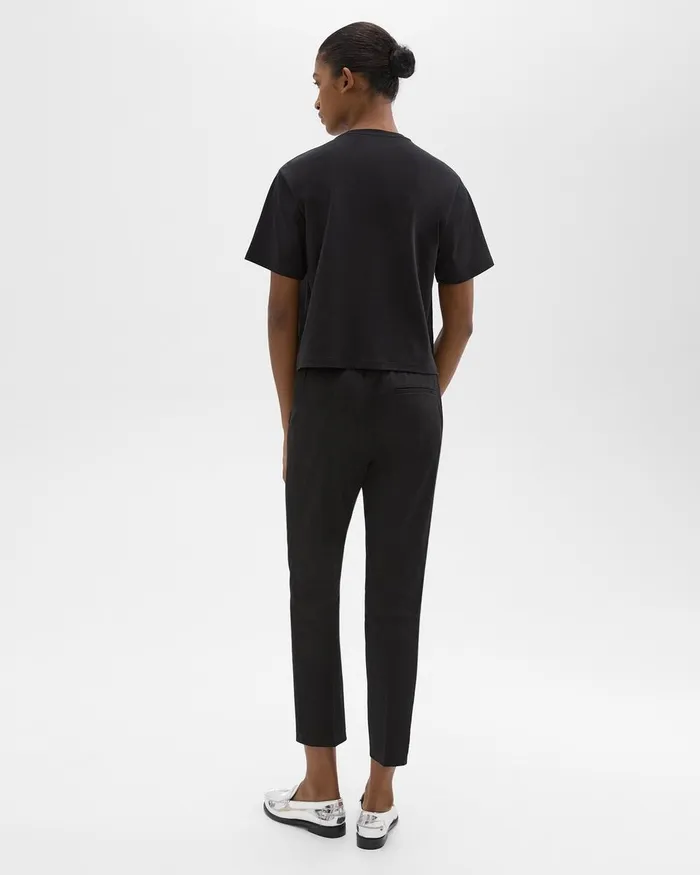Women Pants Theory Treeca PullOn Pant In Good Linen Black