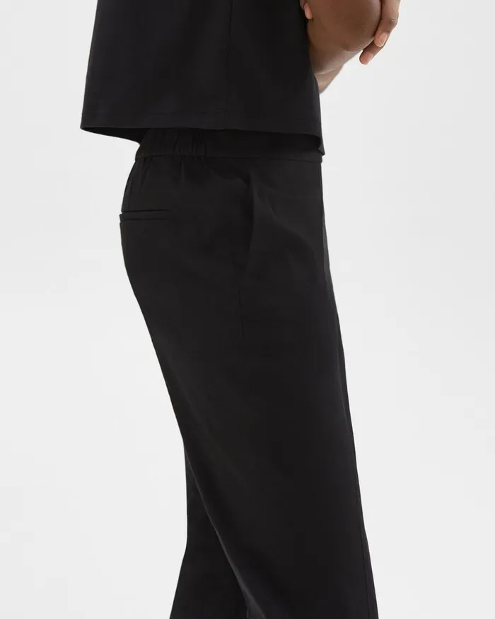 Women Pants Theory Treeca PullOn Pant In Good Linen Black