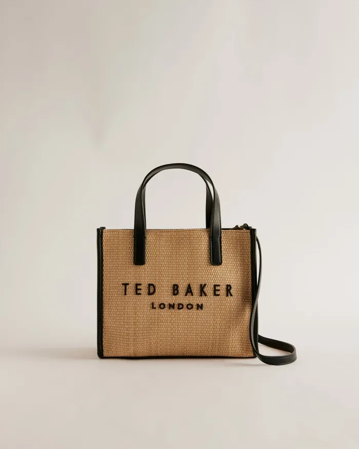 Women PAOLINA 8211 Raffia Texture Small Icon Bag Natural Ted Baker Icon Bags and Signature Bags Women PAOLINA 8211 Raffia Texture Small Icon Bag Natural Ted Baker Icon Bags and Signature Bags