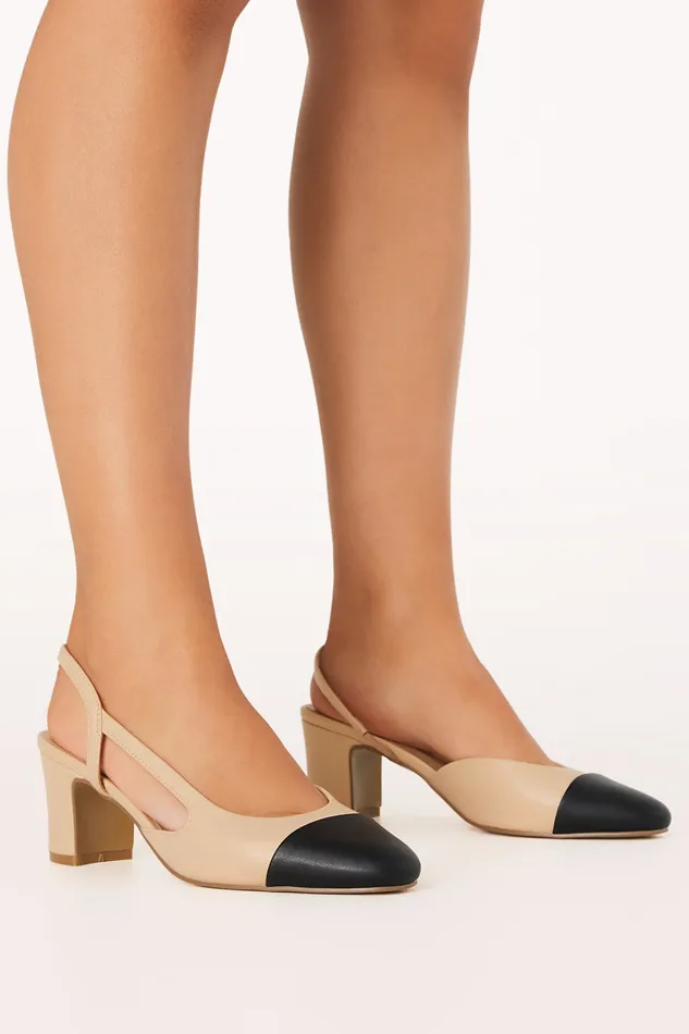 Women petalandpup Fintra Mid Heel 8211 NougatBlack NougatBlack Heels