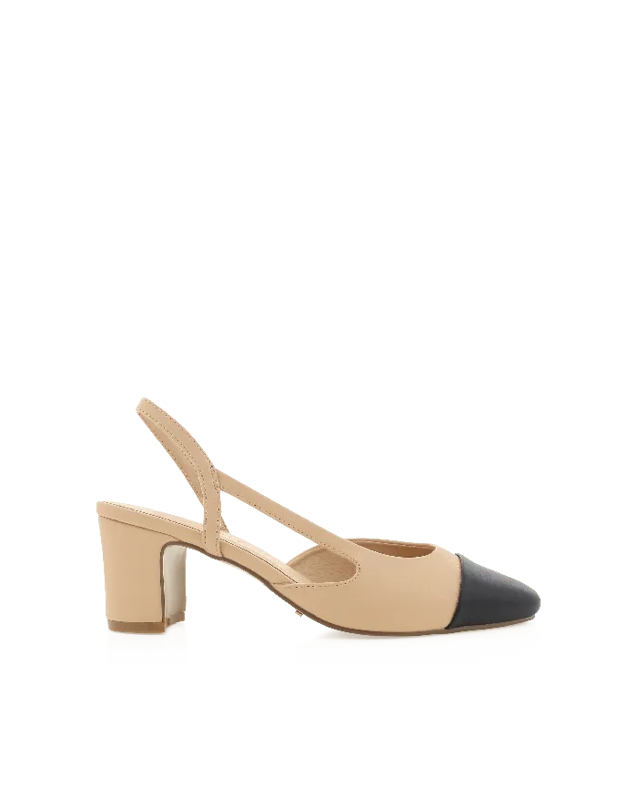 Women petalandpup Fintra Mid Heel 8211 NougatBlack NougatBlack Heels